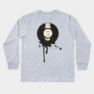 VINTAGE VINYL DRIP Kids Long Sleeve T-Shirt